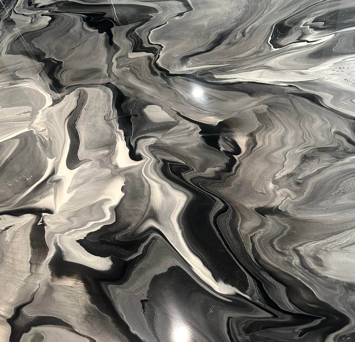 Metallic epoxy floors