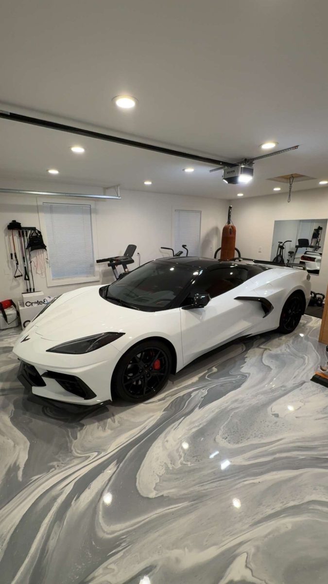 Metallic epoxy floors
