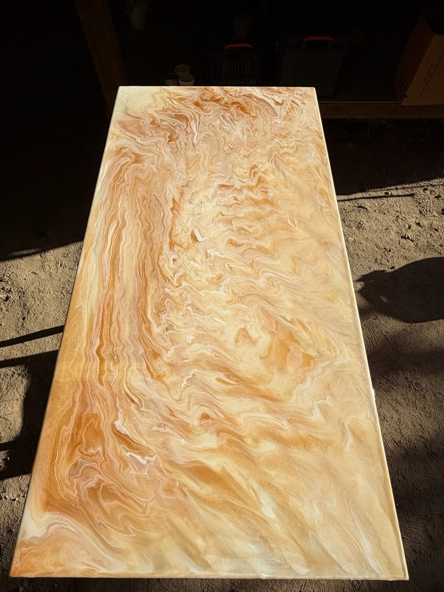 Metallic epoxy floors