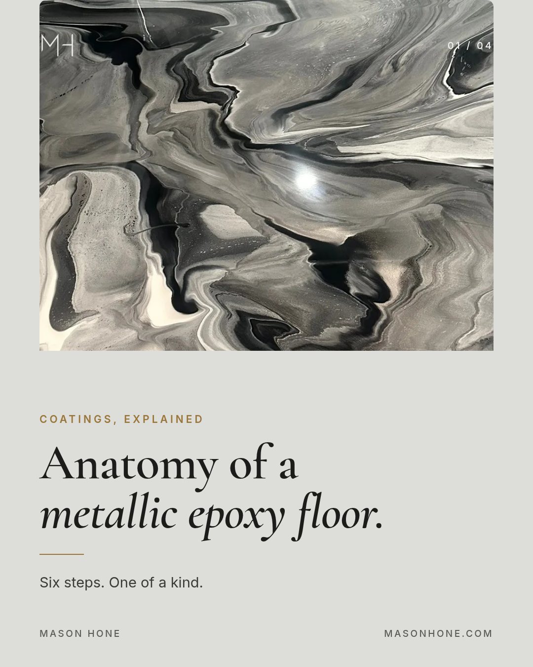 Cover: Anatomy of a metallic epoxy floor
